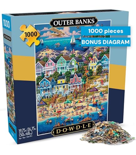 Amazon.com: Dowdle Folk Art Cats Around The World Puzzle (1000